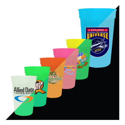 Custom 17 oz Nite Glow Stadium Cup With Full Color Imprint - All Colors Custom 17 oz Nite Glow Stadium Cup With Full Color Imprint - All Colors