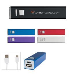 Custom UL Listed 2,200 mAh On-The-Go Power Bank 2.0 With Custom Box - All Colors Custom UL Listed 2,200 mAh On-The-Go Power Bank 2.0 With Custom Box - All Colors