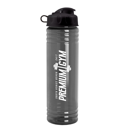 Custom 24 oz. Slim Fit Water Bottle with Flip Lid - Digital - Smoke Custom 24 oz. Slim Fit Water Bottle with Flip Lid - Digital - Smoke