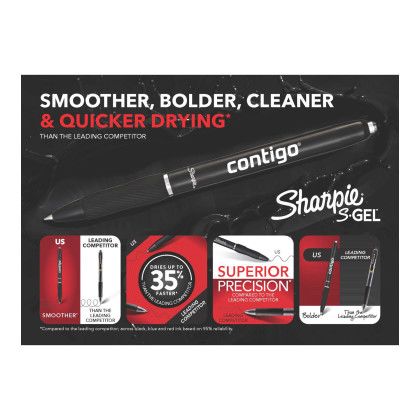 Custom Sharpie S-Gel Frosted Blue Barrel Custom Sharpie S-Gel Frosted Blue Barrel
