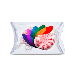 Custom 3" Pillow Box of Starlight Mints