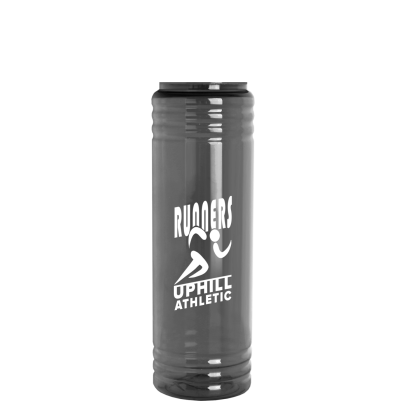 24 oz. Slim Fit Water Bottles with Drink-Thru Lid - Smoke 24 oz. Slim Fit Water Bottles with Drink-Thru Lid - Smoke