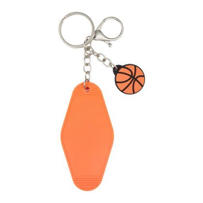 Custom Basketball Motel Keychain - Front View Custom Basketball Motel Keychain - Front View