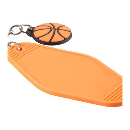 Custom Basketball Motel Keychain - Back View Custom Basketball Motel Keychain - Back View