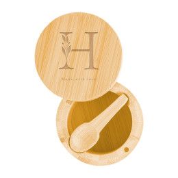 Custom Bamboo Salt Cellar