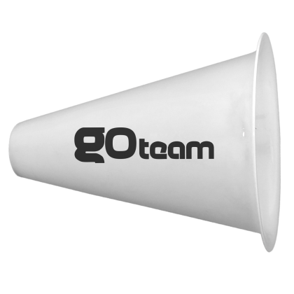Custom Megaphones with Logo Imprints - White