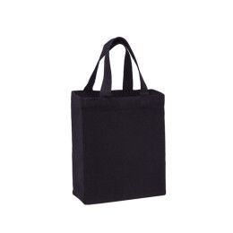 Custom Recycled Cotton Canvas Tote Bag |8x5x10| - Blank