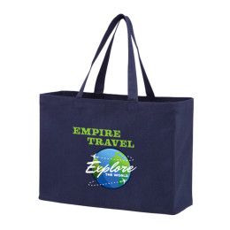 Custom Recycled Cotton Canvas Tote Bag |16x6x12| - Color-Evolution Custom Recycled Cotton Canvas Tote Bag |16x6x12| - Color-Evolution