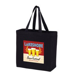 Custom Recycled Cotton Canvas Tote Bag |13x5x13| - Color-Evolution Custom Recycled Cotton Canvas Tote Bag |13x5x13| - Color-Evolution