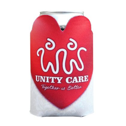 Custom American Made Heart Can Cooler Custom American Made Heart Can Cooler