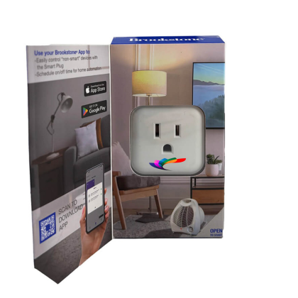 Custom Brookstone Smart Indoor 15A Plug - Packaging View Custom Brookstone Smart Indoor 15A Plug - Packaging View