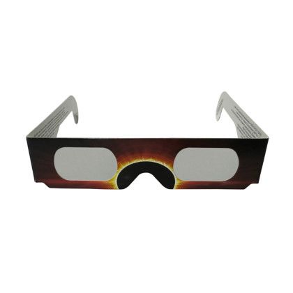 Custom Solar Eclipse Glasses - Eclipse Design - No Imprint - Front View Custom Solar Eclipse Glasses - Eclipse Design - No Imprint - Front View