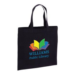 Custom Recycled Cotton Canvas Tote Bag |15x15| - Color-Evolution -Black Custom Recycled Cotton Canvas Tote Bag |15x15| - Color-Evolution -Black