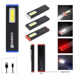 Custom Rechargeable Slim Clip COB Flashlight - All Color Custom Rechargeable Slim Clip COB Flashlight - All Color