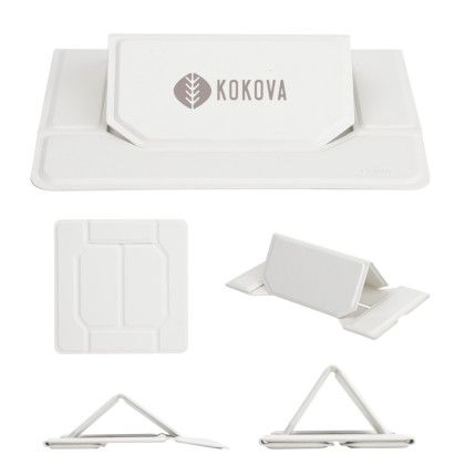 Custom Foldable Laptop Prop Stand - White Custom Foldable Laptop Prop Stand - White