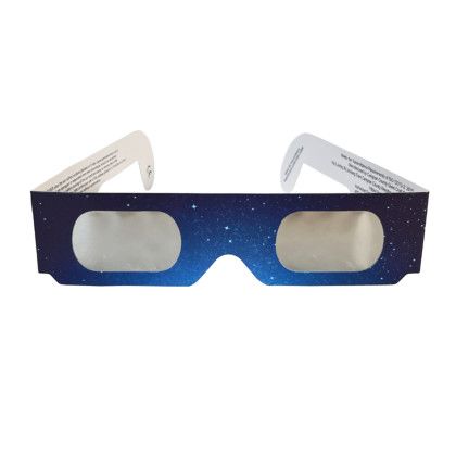 Custom Solar Eclipse Glasses - Star Design - No Imprint - Front View Custom Solar Eclipse Glasses - Star Design - No Imprint - Front View