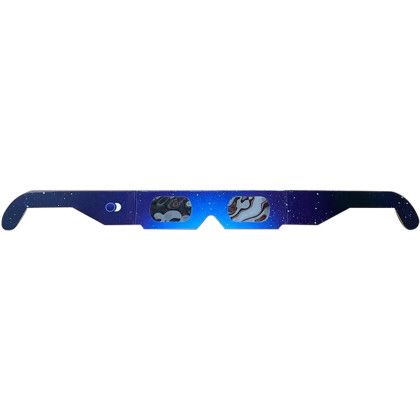 Custom Solar Eclipse Glasses - Star Design - No Imprint - Back View Custom Solar Eclipse Glasses - Star Design - No Imprint - Back View