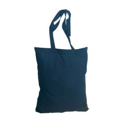 Custom Econo 4.5 oz Cotton Tote Bag: Colored - Navy blue Custom Econo 4.5 oz Cotton Tote Bag: Colored - Navy blue