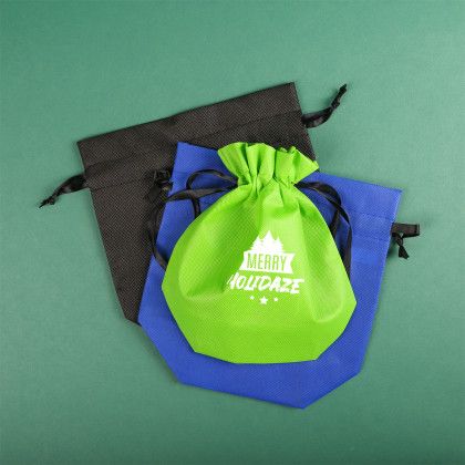 Custom Non-Woven Drawstring Pouch Bag - All color Custom Non-Woven Drawstring Pouch Bag - All color