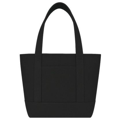 Custom 14 oz. Mini TJ Canvas Tote Bag - Black/Black Custom 14 oz. Mini TJ Canvas Tote Bag - Black/Black