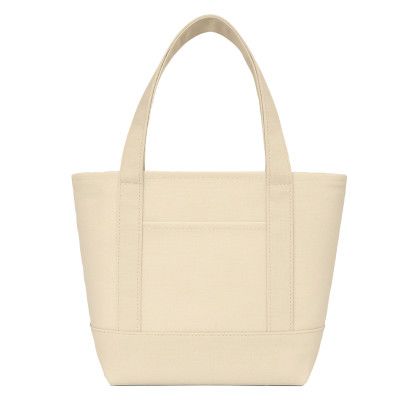 Custom 14 oz. Mini TJ Canvas Tote Bag - Natural Custom 14 oz. Mini TJ Canvas Tote Bag - Natural