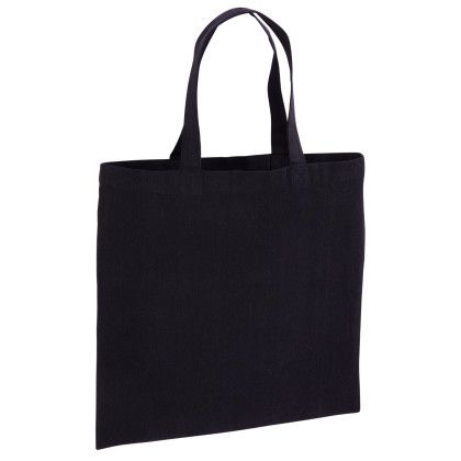 Recycled Cotton Canvas Tote Bag |15x15| - Blank - Black
