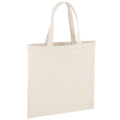 Recycled Cotton Canvas Tote Bag |15x15| - Blank - Natural Canvas