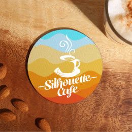 Custom reGen Recycled Polyester Round Dye Sub Coaster Custom reGen Recycled Polyester Round Dye Sub Coaster