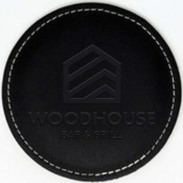 Custom Benson Bonded Leather Round Coaster Single Custom Benson Bonded Leather Round Coaster Single