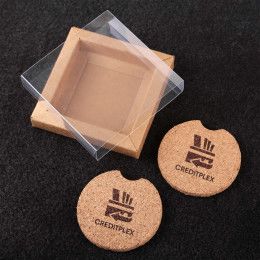 Custom 2 Piece Corkster Car Coaster Set In Box