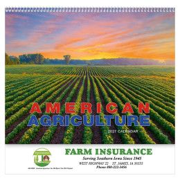 Custom American Agriculture Wall Calendar: 2027 Spiral Bound Custom American Agriculture Wall Calendar: 2027 Spiral Bound