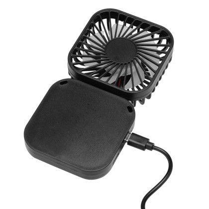 Custom Handheld Rechargeable Folding Mini USB Fan with Lanyard - Black - USB Cable View Custom Handheld Rechargeable Folding Mini USB Fan with Lanyard - Black - USB Cable View