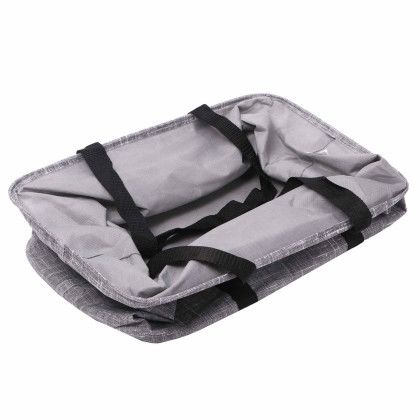 Bohemian Non-Woven Collapsible Tote Bag with Logo - Collapsed