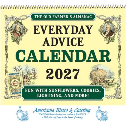 Custom The Old Farmer's Almanac Everyday Advice: 2027 Spiral Bound Custom The Old Farmer's Almanac Everyday Advice: 2027 Spiral Bound