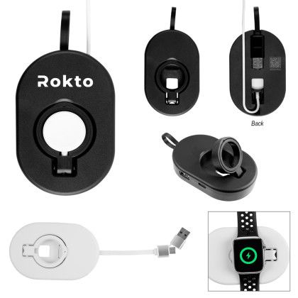 Custom Charging Hub With Wireless Watch Dock - All color