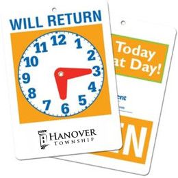 Custom Open/Will Return Clock Custom Open/Will Return Clock