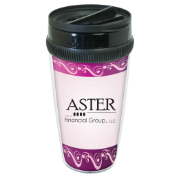 Custom 12 oz Tumbler - Clear With Black 