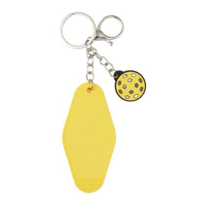 Custom Pickleball Motel Keychain - Front View 