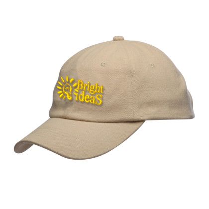 Custom Riverton Flat Bill Snapback Hats - Khaki Side View Custom Riverton Flat Bill Snapback Hats - Khaki Side View