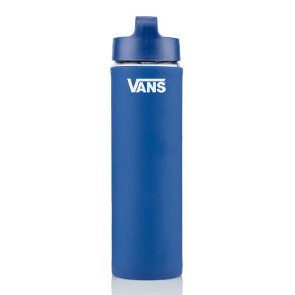 Custom 20 oz Lulumax Bottle - Navy Blue Side View 