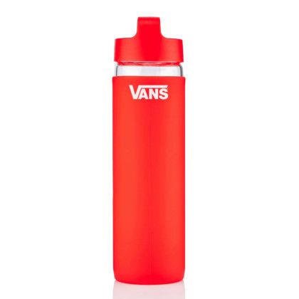 Custom 20 oz Lulumax Bottle - Red Side View 