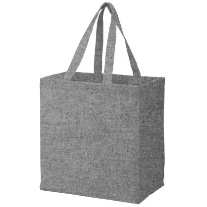 Custom Recycled Cotton Canvas Grocery Bag |12x8x13| - Blank - Heather Custom Recycled Cotton Canvas Grocery Bag |12x8x13| - Blank - Heather