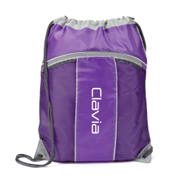 Custom Leader Drawstring Bag - Purple Custom Leader Drawstring Bag - Purple