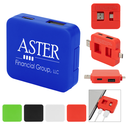 Custom rABS 4-Port USB Hub 2.0 - All Colors Custom rABS 4-Port USB Hub 2.0 - All Colors