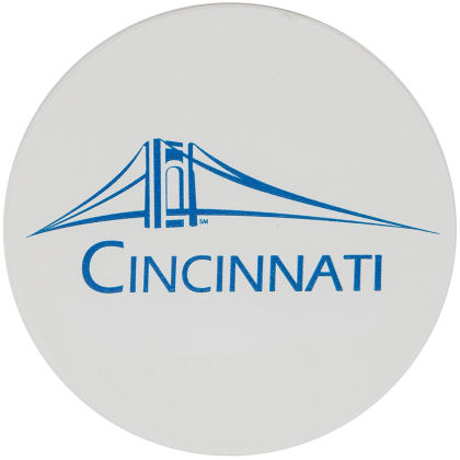 Custom Round Ceramic Coaster: Single