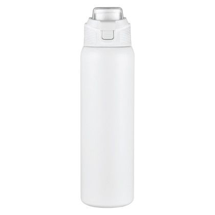 Custom 28 oz. PopSip Vacuum Insulated Water Bottle with Sipper Lid - White Custom 28 oz. PopSip Vacuum Insulated Water Bottle with Sipper Lid - White
