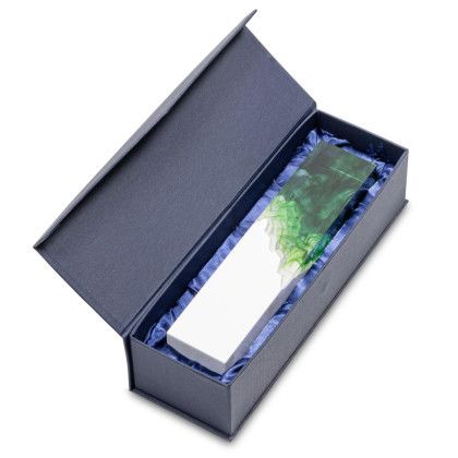 Custom Full Color Award - Brandino White/Green 9.5" - Packaging View