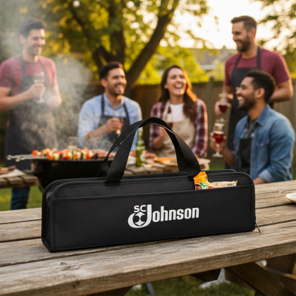 Custom Sous Chef BBQ Set - 3pc - Lifestyle View Custom Sous Chef BBQ Set - 3pc - Lifestyle View