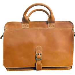 Texas Canyon Leather Briefcase - Tan Texas Canyon Leather Briefcase - Tan