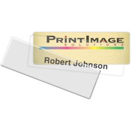 Custom Complete Click-It Reusable Name Badge (Standard Size 1" x 3") Custom Complete Click-It Reusable Name Badge (Standard Size 1" x 3")